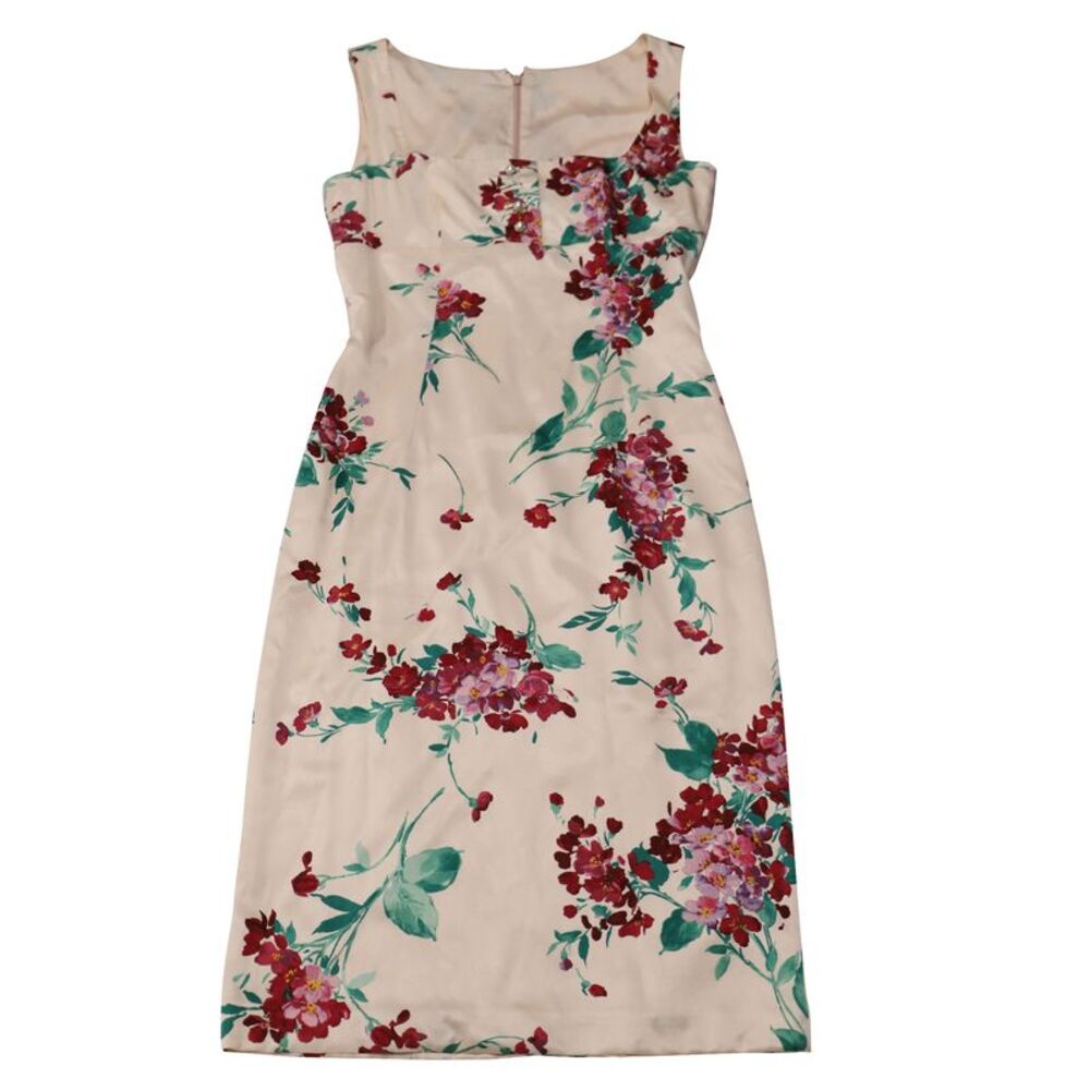 DressDolce & Gabbana Longuette Midi Dress in Floral Pint Silk - Picture 3 of 4